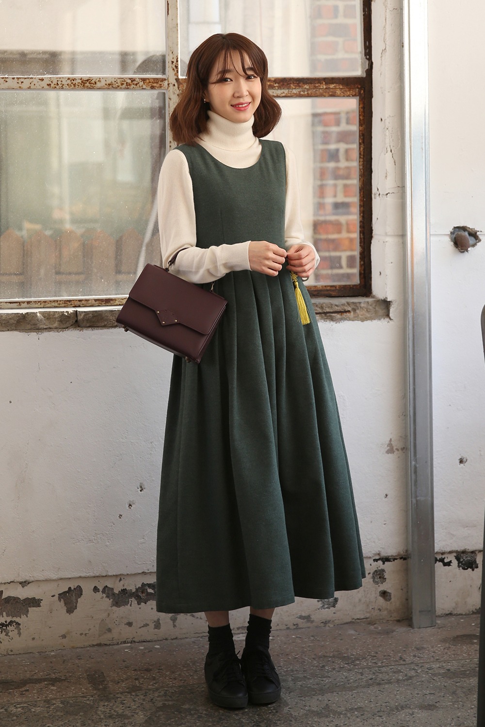 Brushed cotton dress [Topiary]
