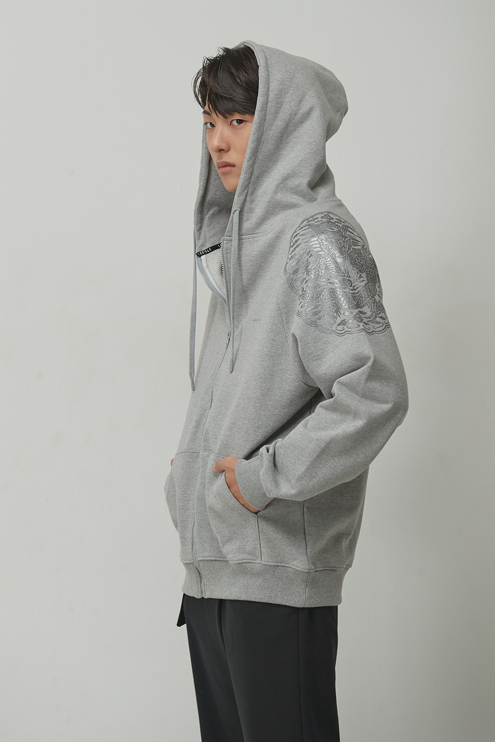 Dragon hoodie [Gray]