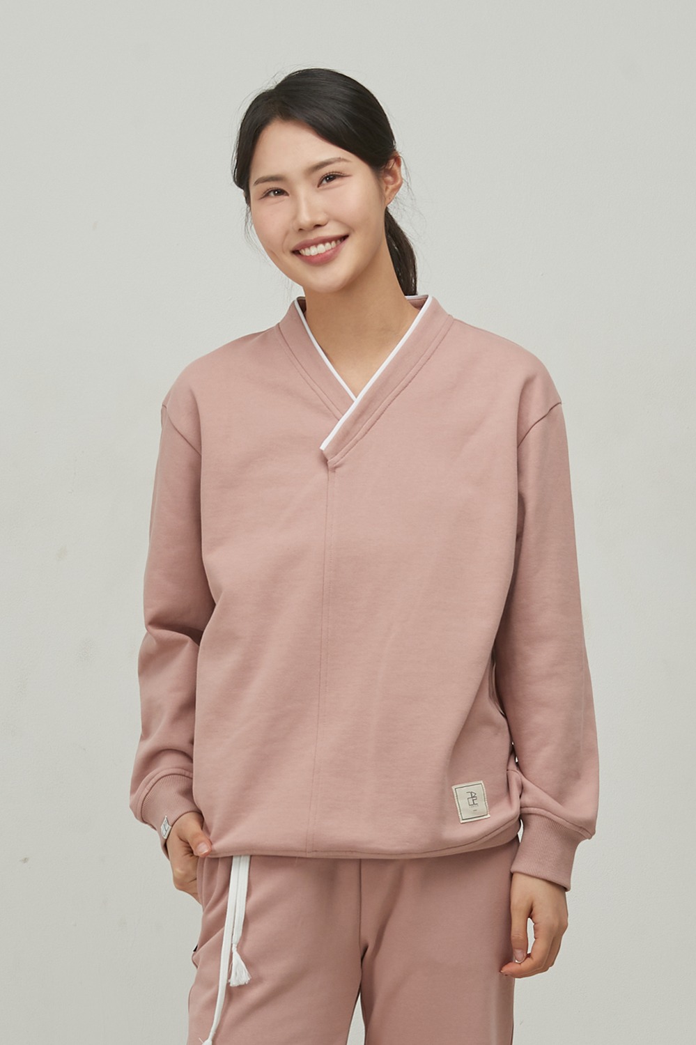 Basic Hanbok Sweatshirt [Pink]