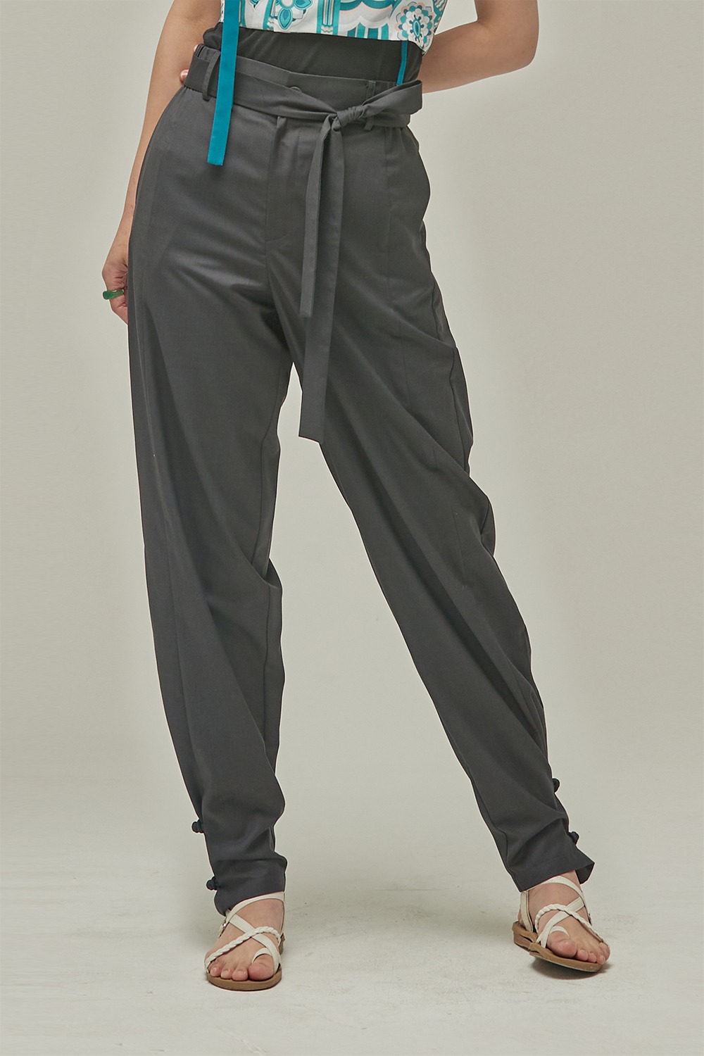 Classic Maru Hanbok Pants 2 [Medium gray]