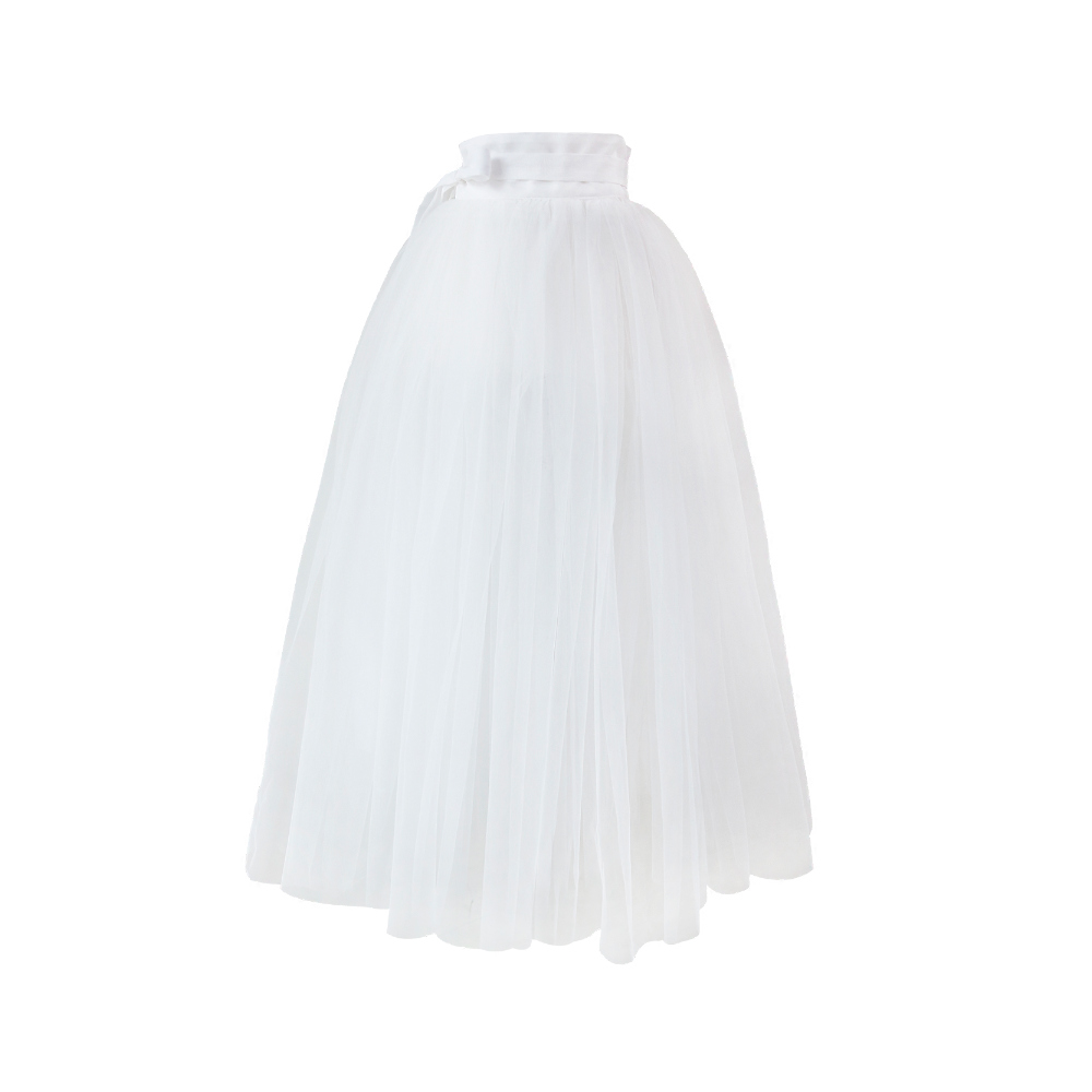 long skirt white color image-S16L1